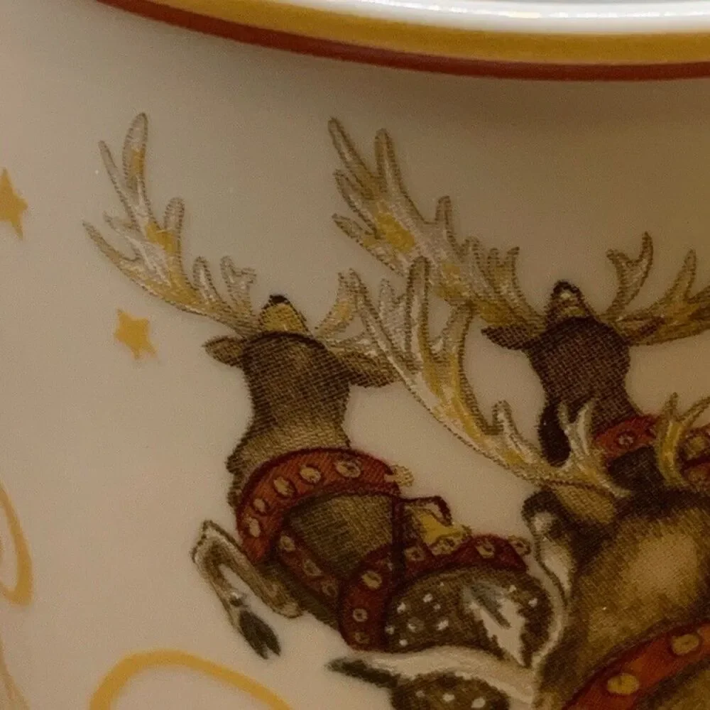 WILLIAMS-SONOMA  'Twas the Night Before Christmas' 6 oz. Mug (4) Espresso Cup